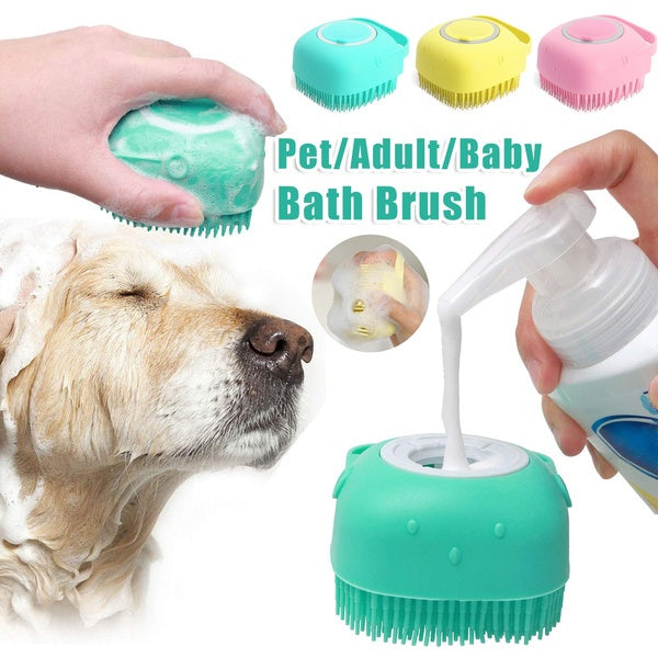 Silicone Pet Bath & Massage Brush