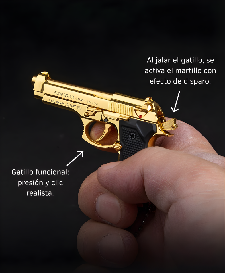 Llavero Beretta Detallado en Metal – Coleccionable Premium