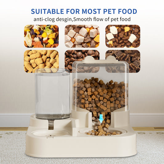Pet Feeding and Drinking Dispenser