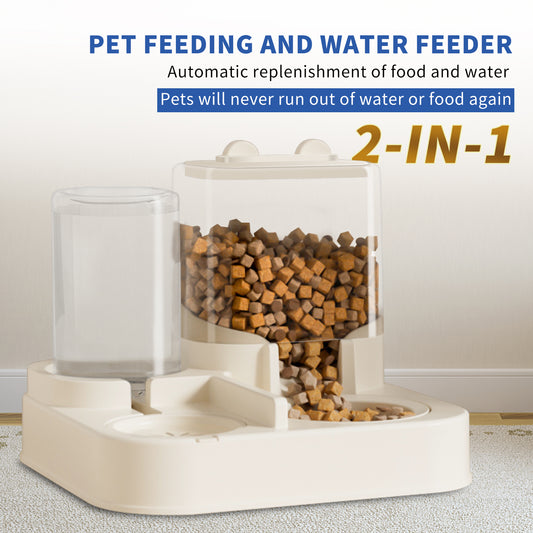 Pet Feeding and Drinking Dispenser